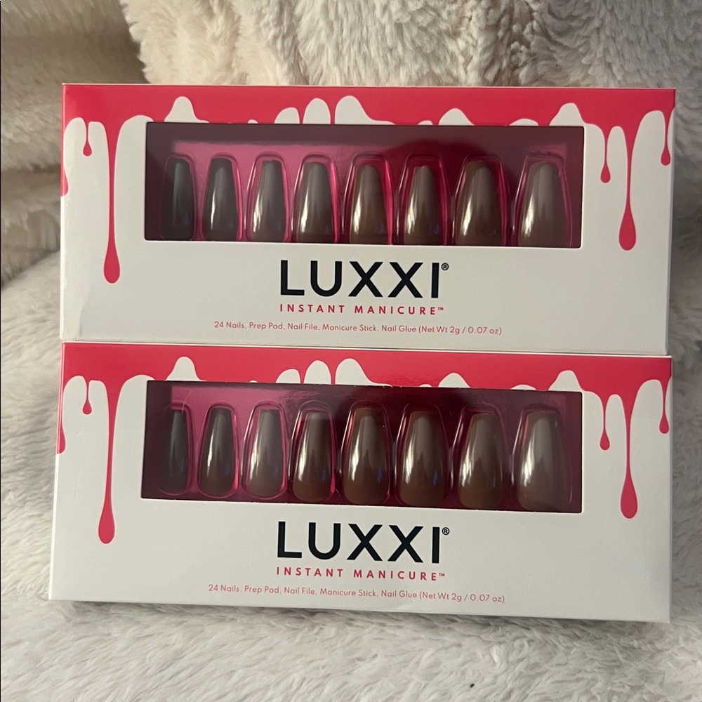 2 SETS OF LUXXI PRESS IN NAILS BRAND NEW INSTANT MANICURE RETAILS $16 each